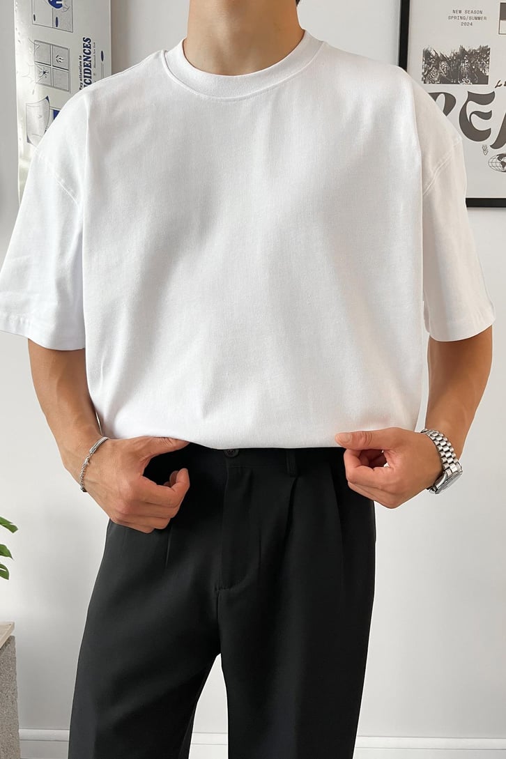 Flaw Atelier Beyaz Oversize Tişört