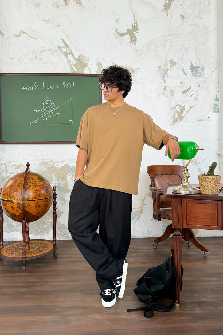 Flaw Atelier Bisiklet Yaka Basic Tişört