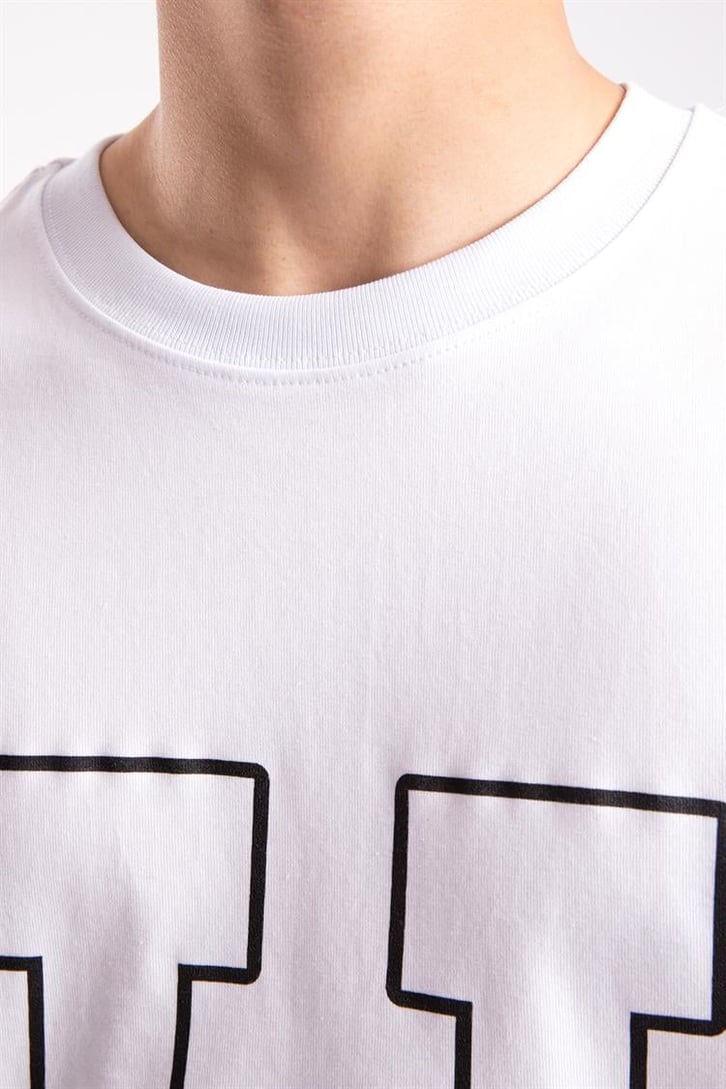 Flaw Atelier Chirpy Printed Beyaz Oversize Tshirt