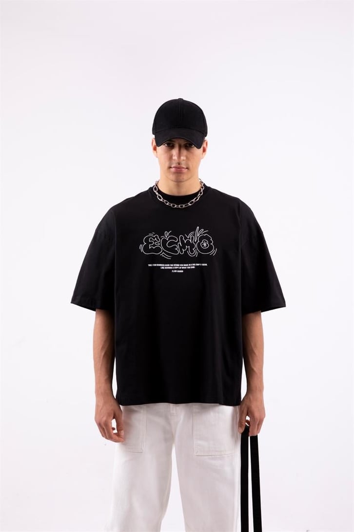 Flaw Atelier Echo Printed Oversize Tshirt