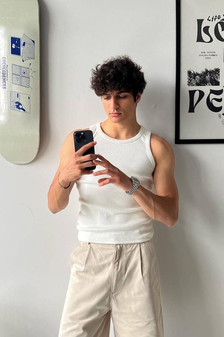 Flaw Atelier Eco Basic Ekru Top Tank Atlet