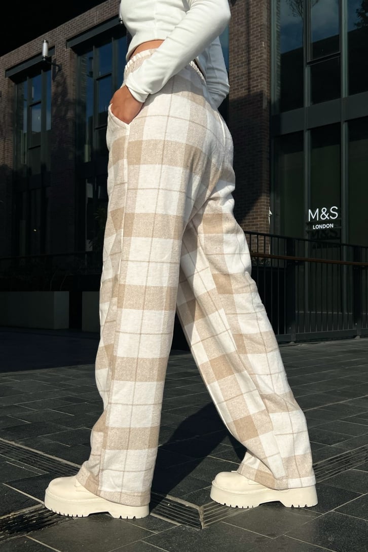 Flaw Atelier Ekose Kalın Kumaş Pijama Eşofman