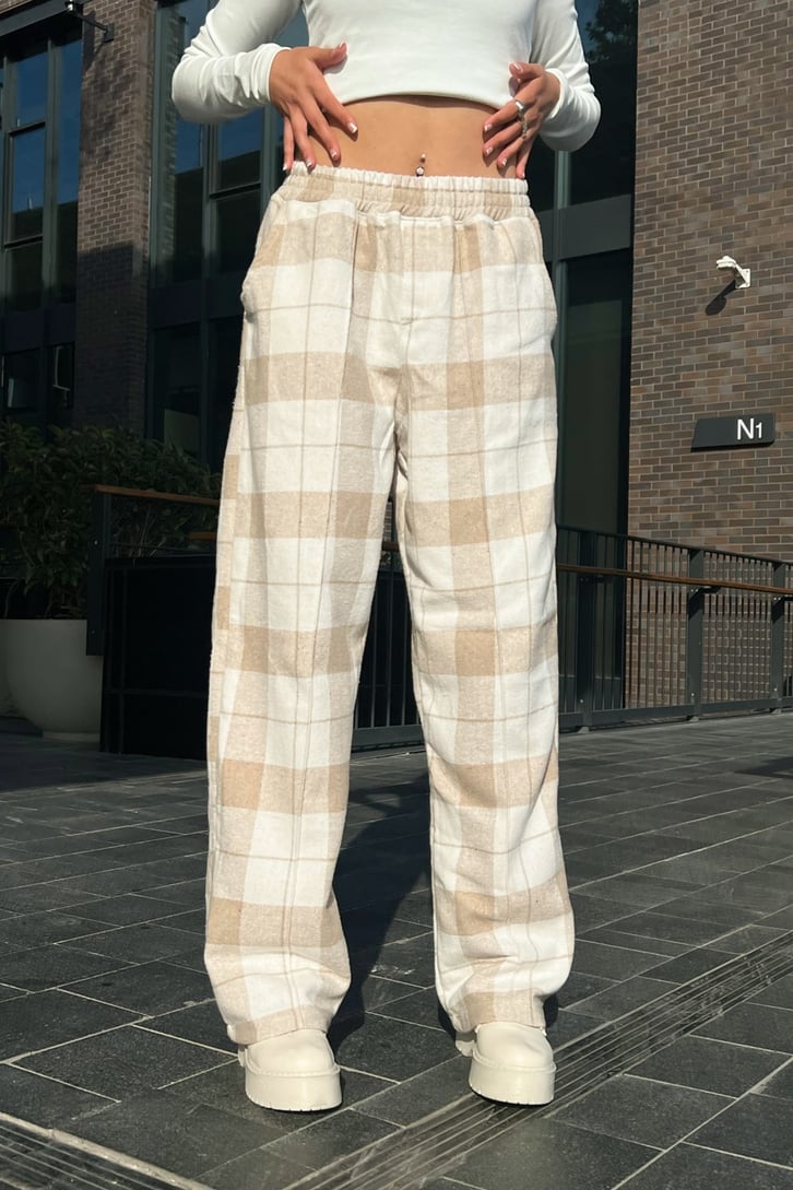 Flaw Atelier Ekose Kalın Kumaş Pijama Eşofman