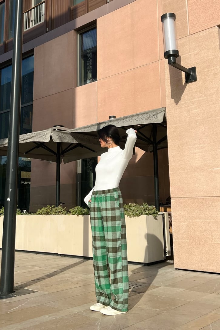 Flaw Atelier Ekose Kalın Kumaş Pijama Eşofman