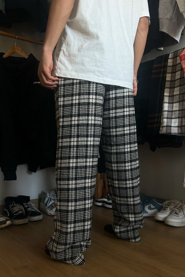 Flaw Atelier Ekose Kalın Kumaş Pijama Eşofman
