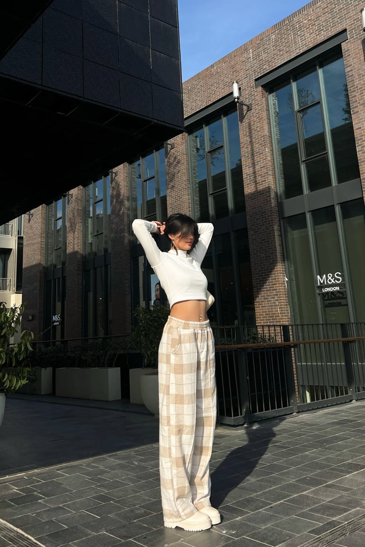 Flaw Atelier Ekose Kalın Kumaş Pijama Eşofman