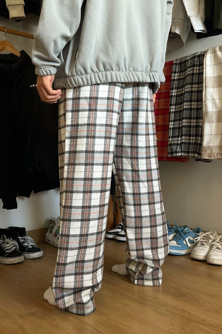 Flaw Atelier Ekose Kalın Kumaş Pijama Eşofman