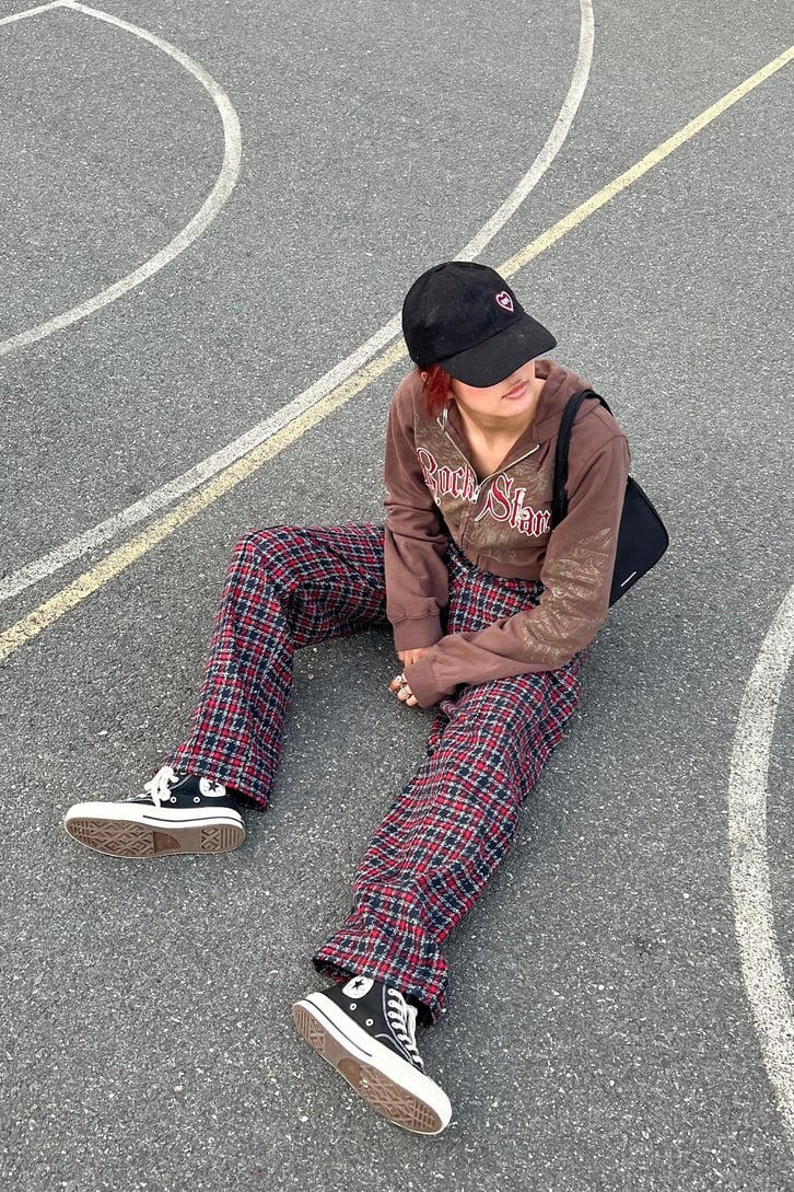 Flaw Atelier Ekose Kalın Kumaş Pijama Eşofman