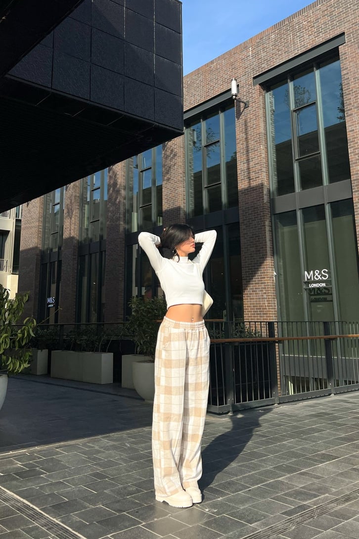 Flaw Atelier Ekose Kalın Kumaş Pijama Eşofman