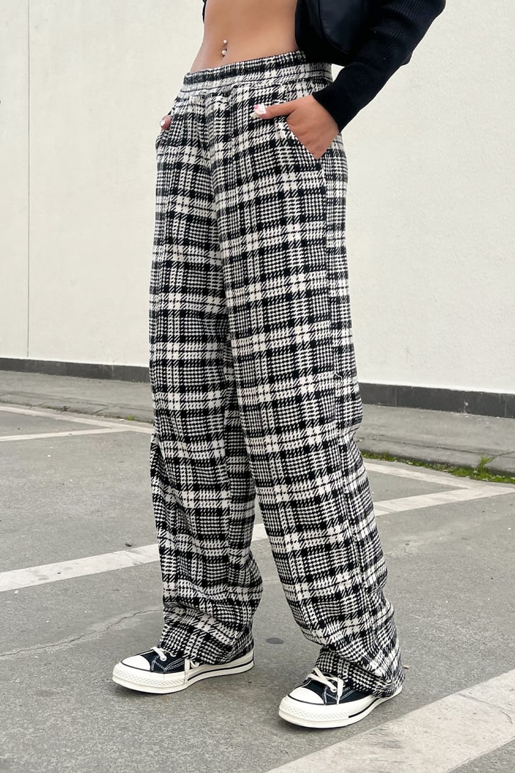 Flaw Atelier Ekose Kalın Kumaş Pijama Eşofman