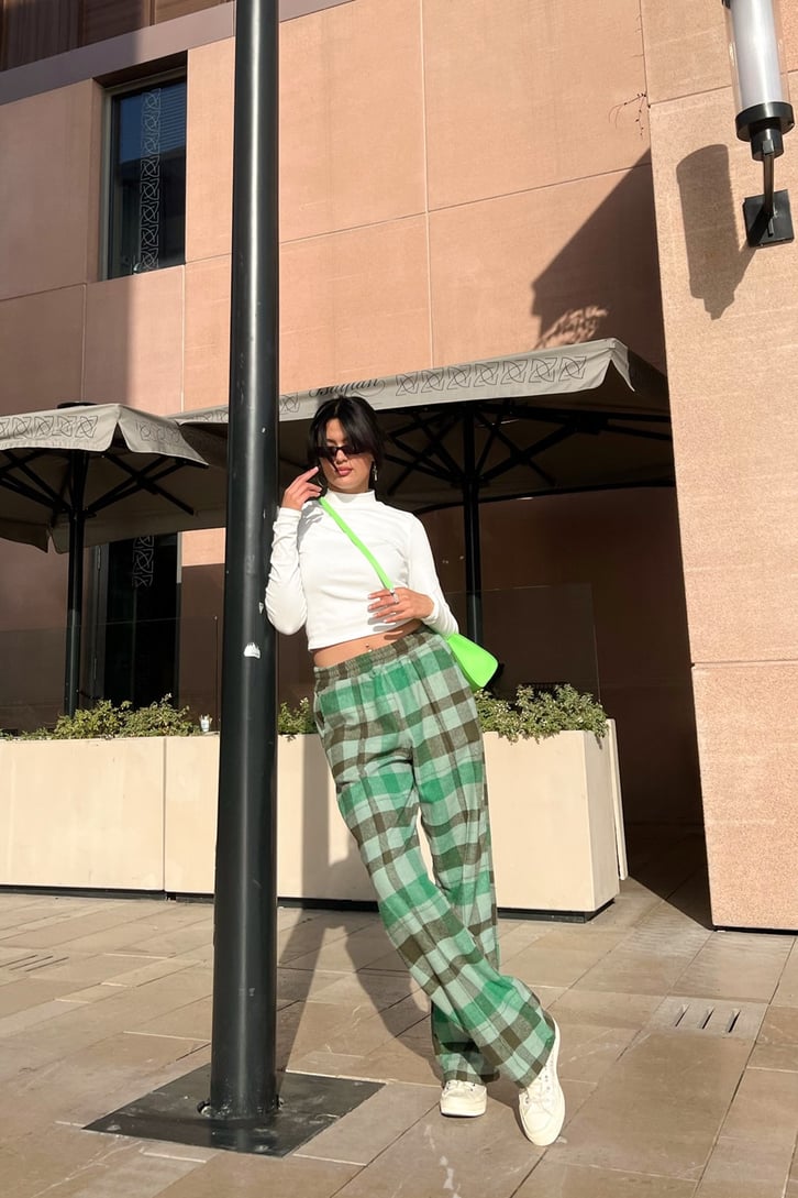Flaw Atelier Ekose Kalın Kumaş Pijama Eşofman