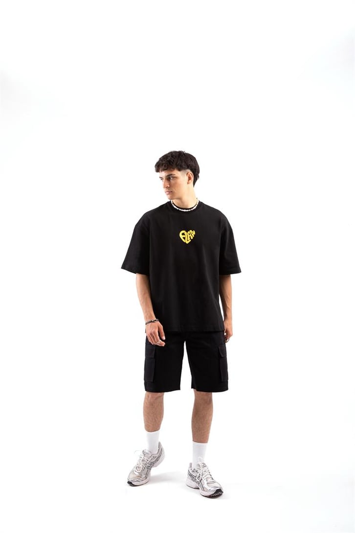 Flaw Atelier Flaw Heart Printed Oversize Tshirt