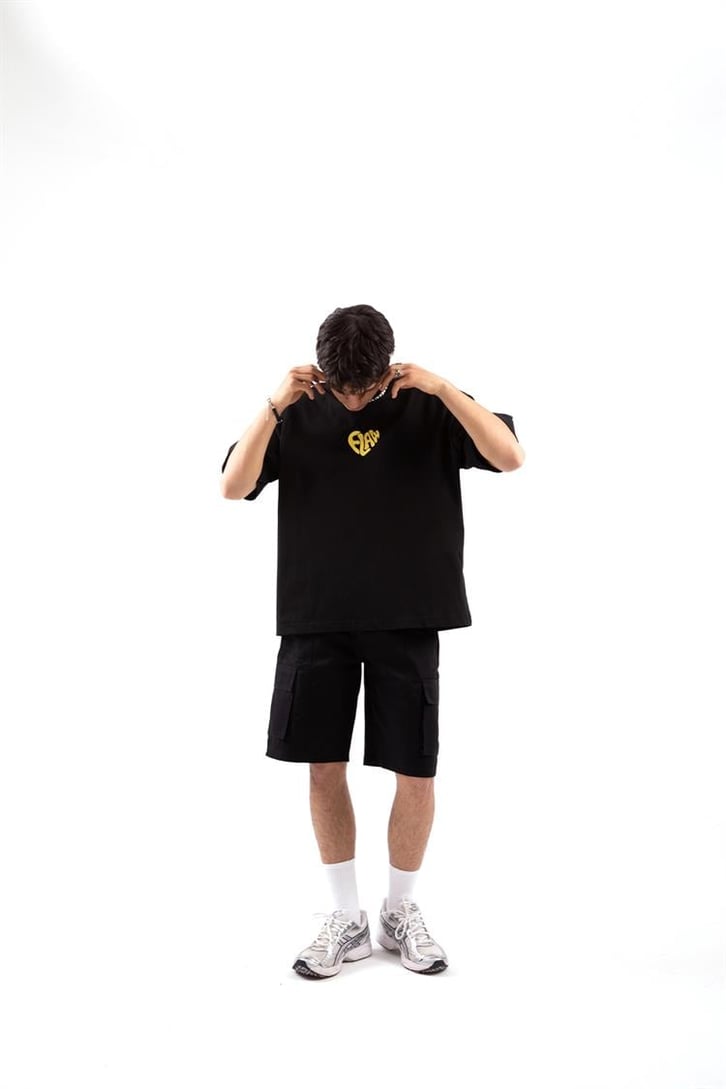 Flaw Atelier Flaw Heart Printed Oversize Tshirt