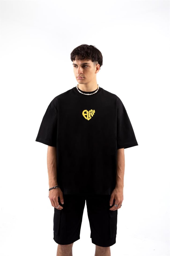 Flaw Atelier Flaw Heart Printed Oversize Tshirt