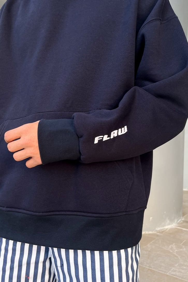 Flaw Atelier Flaw Kol Nakışlı Oversize Sweatshir