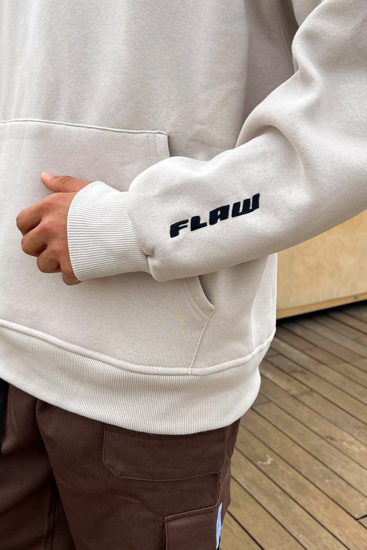 Flaw Atelier Flaw Kol Nakışlı Oversize Sweatshir