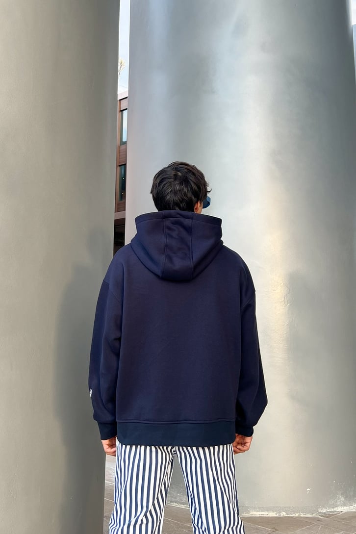 Flaw Atelier Flaw Kol Nakışlı Oversize Sweatshir