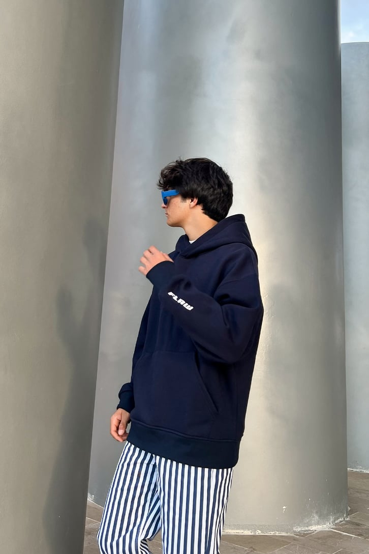 Flaw Atelier Flaw Kol Nakışlı Oversize Sweatshir