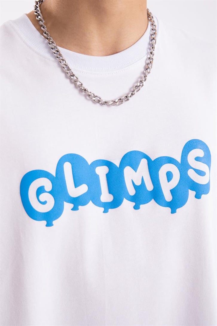 Flaw Atelier Glimps Printed Beyaz Oversize Tshirt