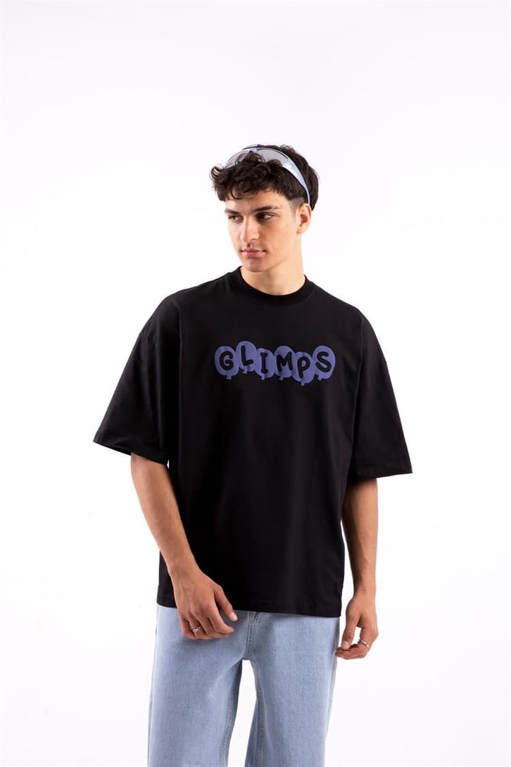 Flaw Atelier Glimps Printed Beyaz Oversize Tshirt
