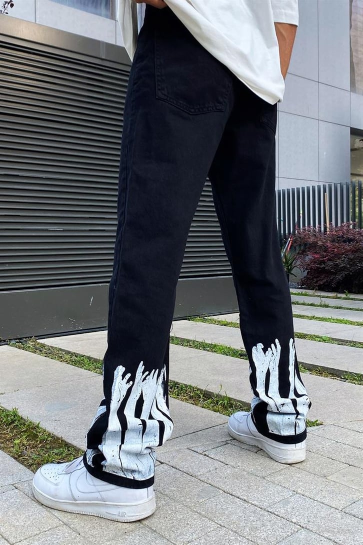 Flaw Atelier Hand Printed Regular Fit Jean