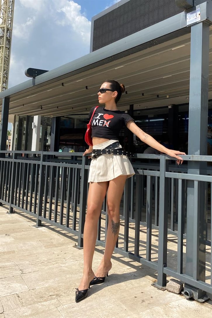Flaw Atelier I Love Men Baskılı Crop