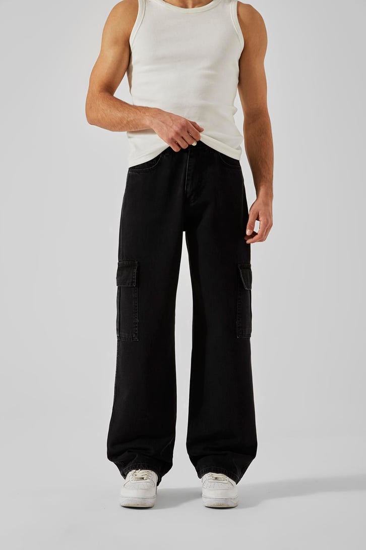Flaw Atelier Kargo Cepli Dark Space Baggy Jean