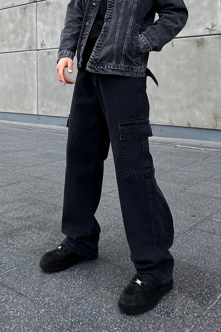 Flaw Atelier Kargo Cepli Dark Space Baggy Jean