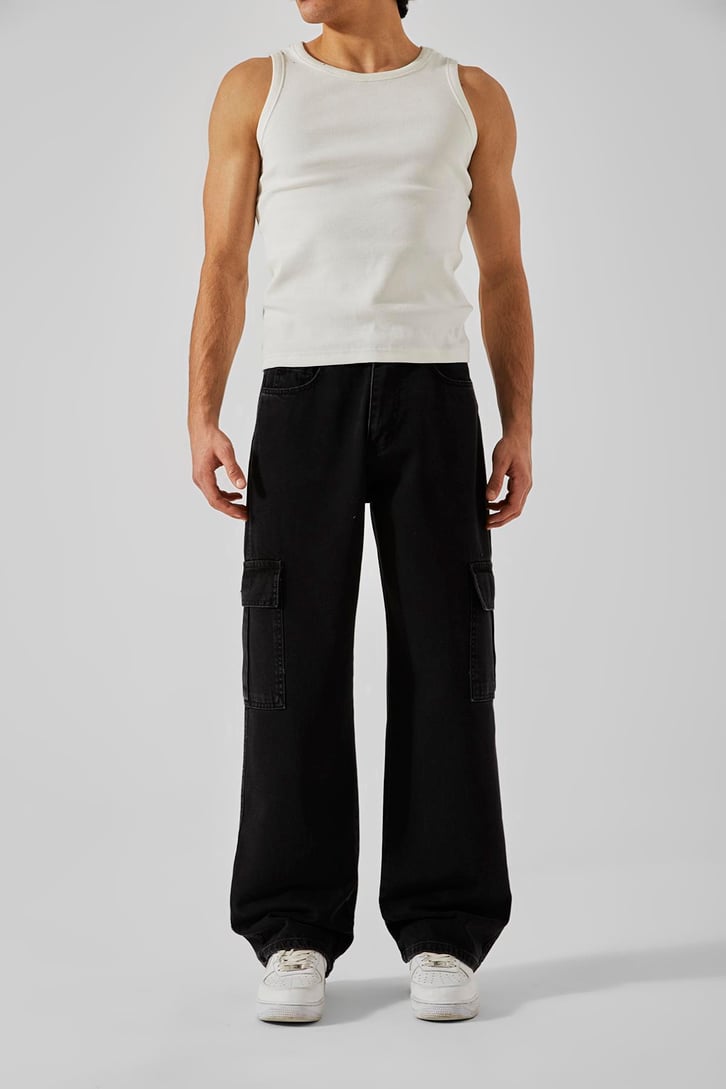 Flaw Atelier Kargo Cepli Dark Space Baggy Jean