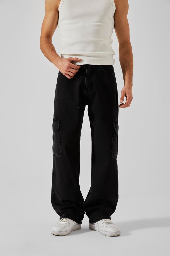 Flaw Atelier Kargo Cepli Dark Space Baggy Jean