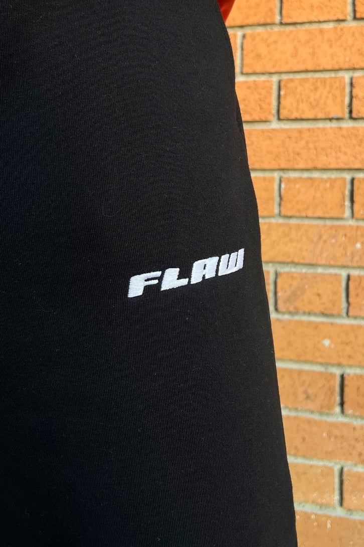 Flaw Atelier Lastikli Paça Siyah Relaxed Eşofman Altı