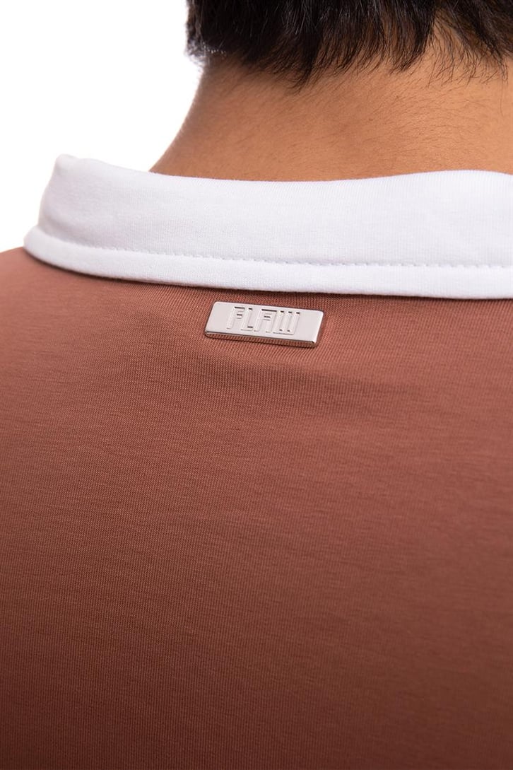Flaw Atelier Logo Detaylı Kiremit Polo Yaka Tshirt