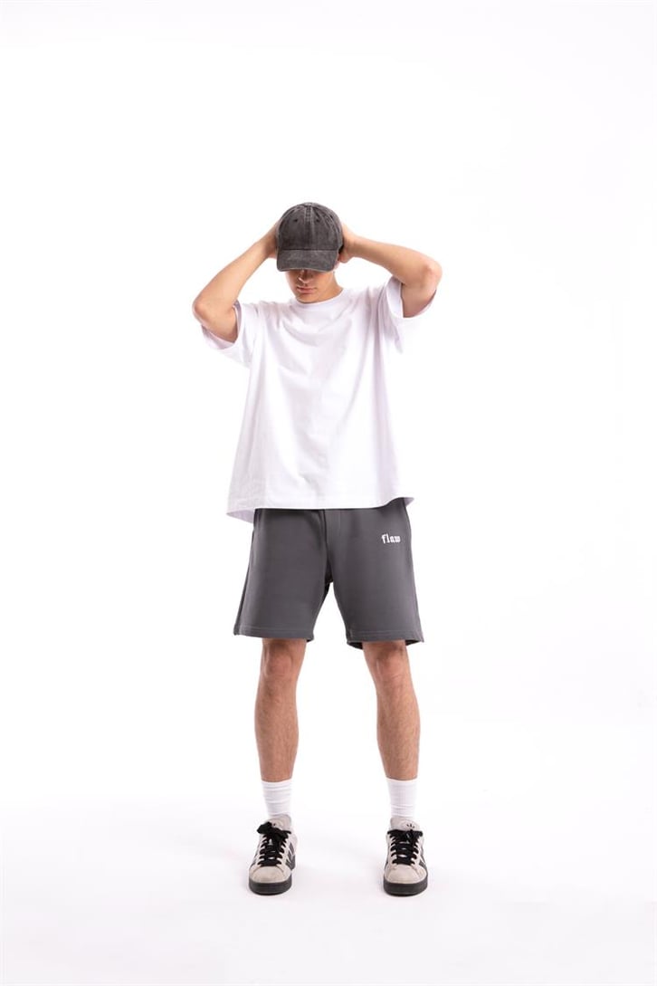 Flaw Atelier Nakışlı Füme Outfit Şort