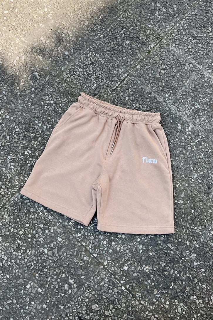 Flaw Atelier Nakışlı Latte Outfit Şort