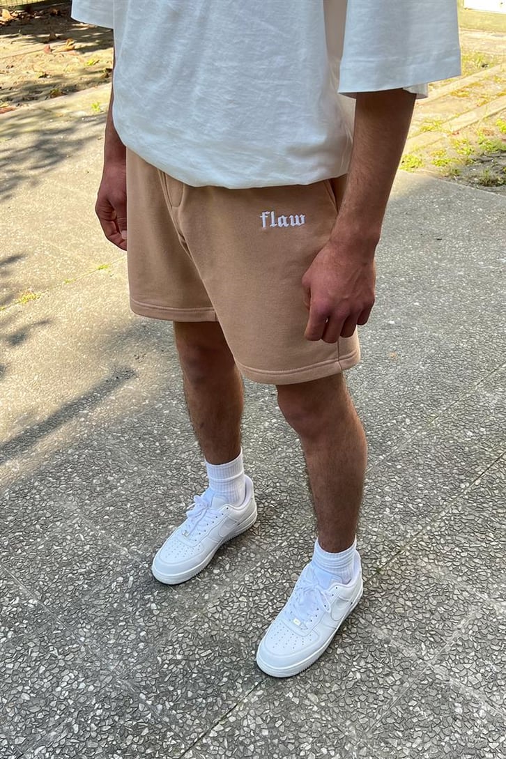 Flaw Atelier Nakışlı Latte Outfit Şort