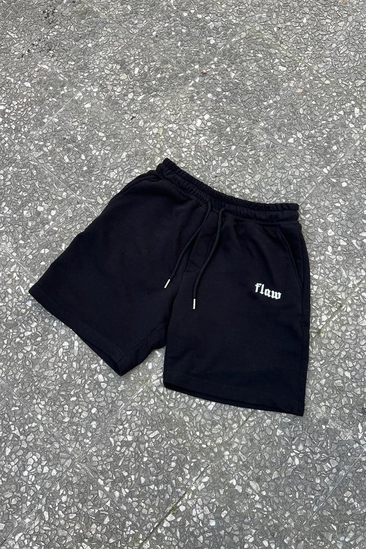 Flaw Atelier Nakışlı Siyah Outfit Şort