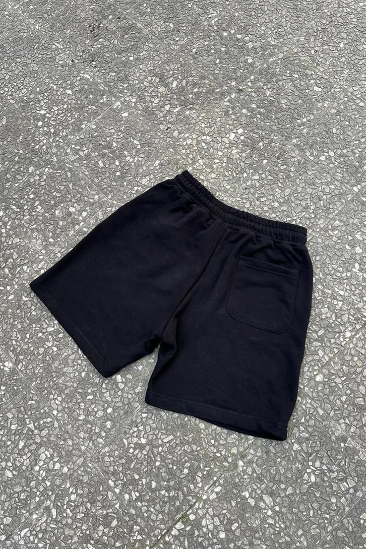 Flaw Atelier Nakışlı Siyah Outfit Şort