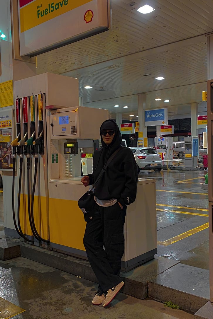 Flaw Atelier Oversize Black Premium Hoodie