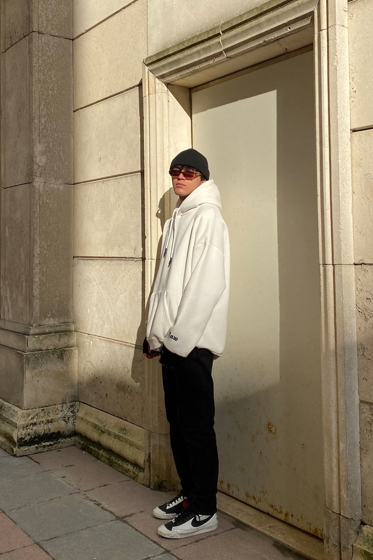 Flaw Atelier Oversize Snow White Premium Hoodie