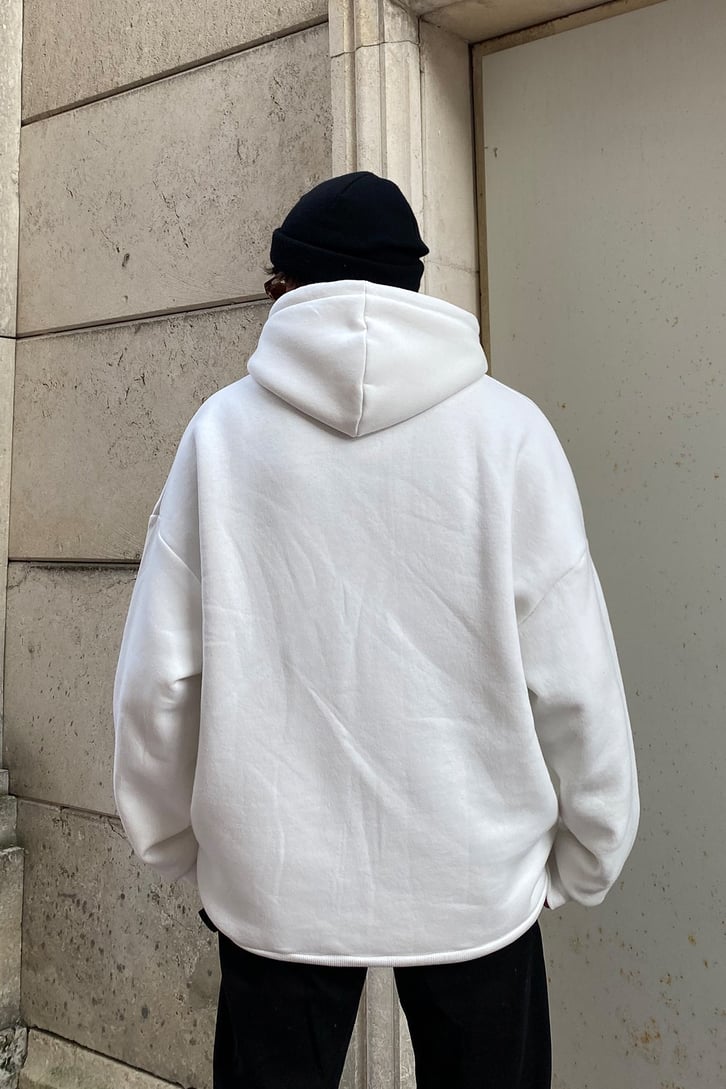 Flaw Atelier Oversize Snow White Premium Hoodie