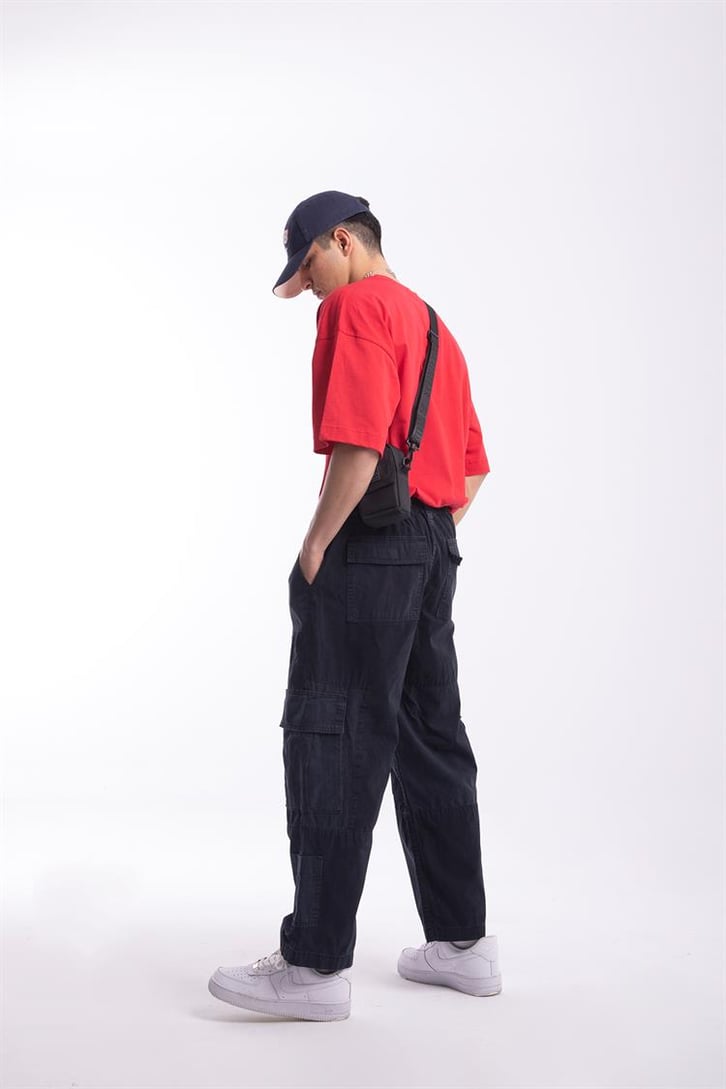 Flaw Atelier Premium Basic Kırmızı Oversize Tshirt
