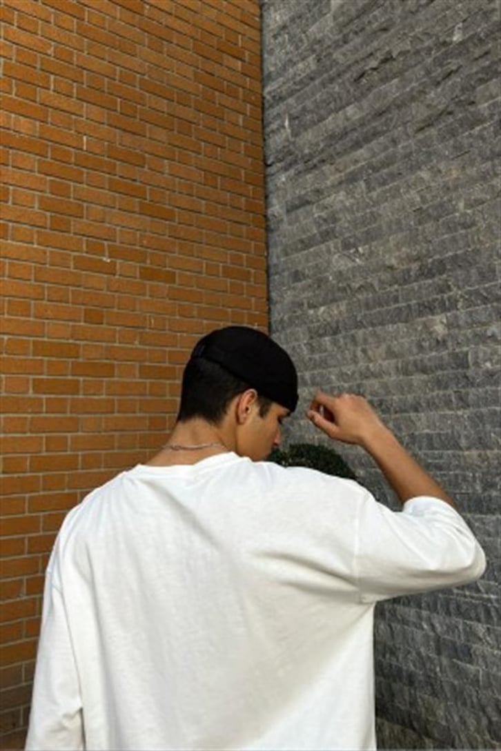 Flaw Atelier Premium Oversize Ekru Basic Tişört