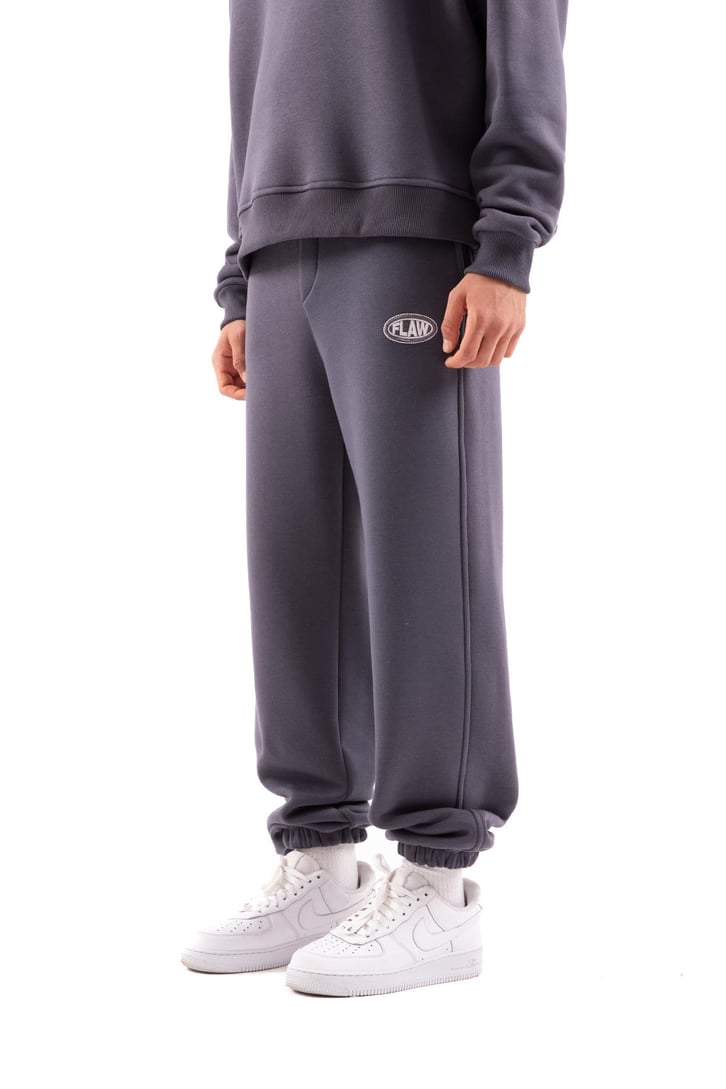 Flaw Atelier Relax Fit Basic Antrasit Jogger Eşofman Altı
