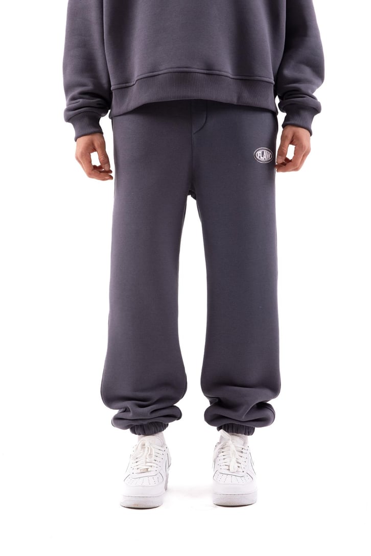Flaw Atelier Relax Fit Basic Antrasit Jogger Eşofman Altı