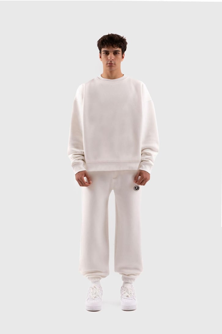 Flaw Atelier Relax Fit Basic Ekru Jogger Eşofman Altı