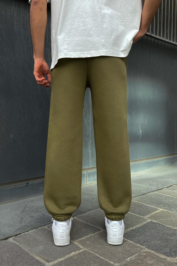 Flaw Atelier Relax Fit Basic Haki Jogger Eşofman Altı