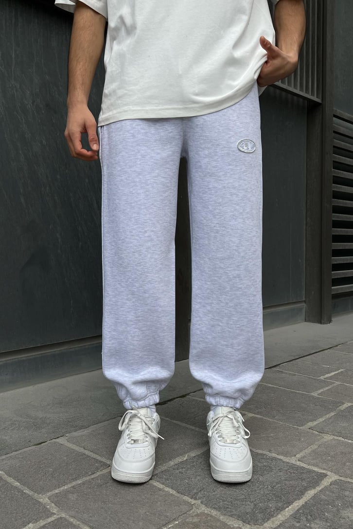 Flaw Atelier Relax Fit Basic Kar Melanj Jogger Eşofman Altı