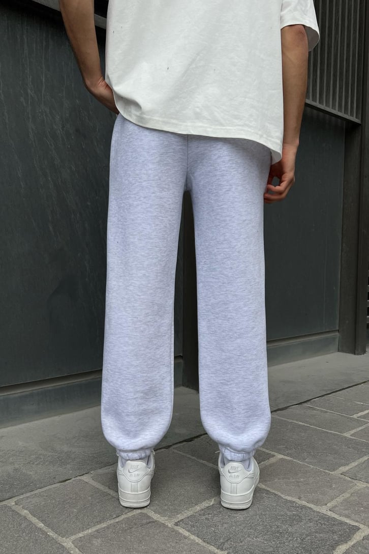 Flaw Atelier Relax Fit Basic Kar Melanj Jogger Eşofman Altı