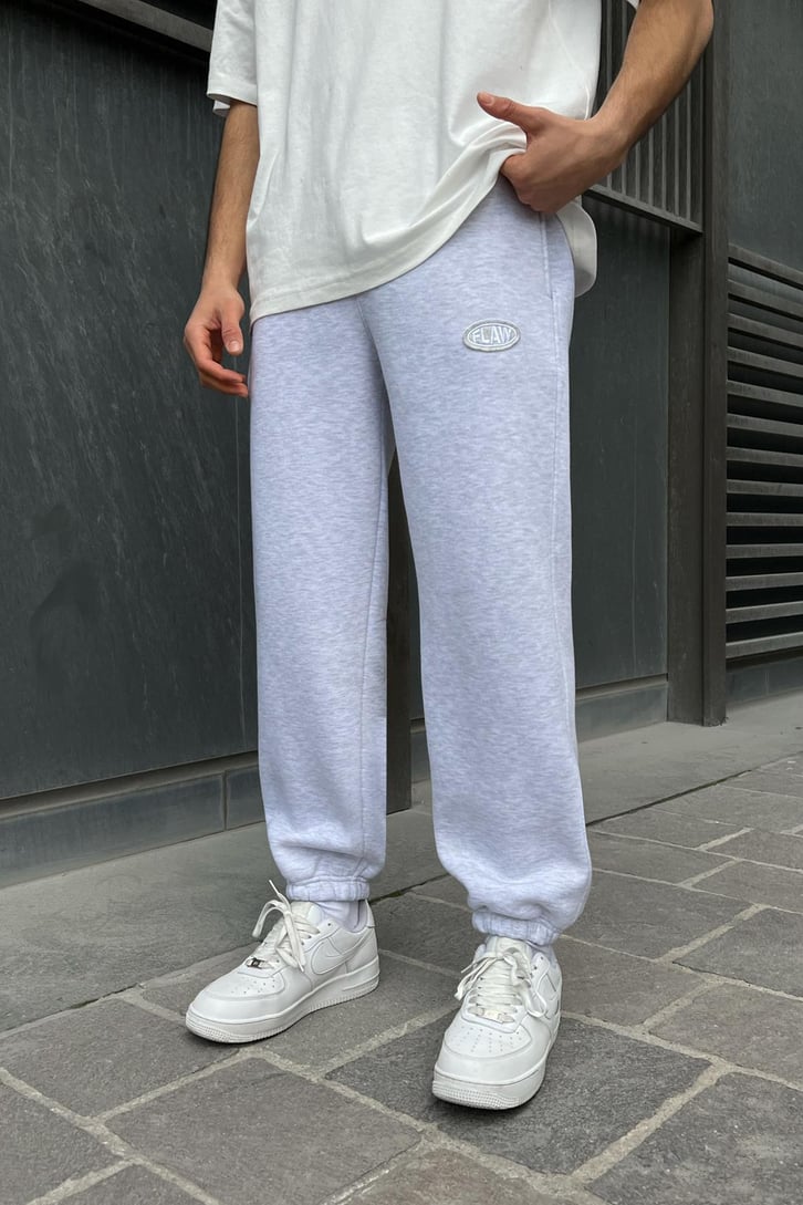 Flaw Atelier Relax Fit Basic Kar Melanj Jogger Eşofman Altı