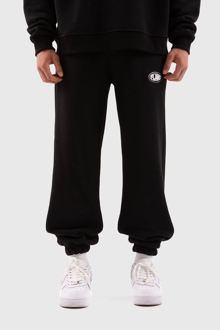 Flaw Atelier Relax Fit Basic Siyah Jogger Eşofman Altı